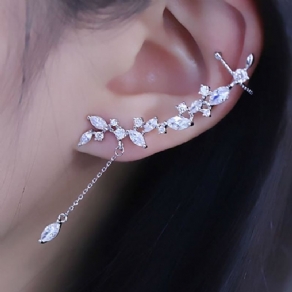 Overdrive Rhinestone Tassel Ear Cuff