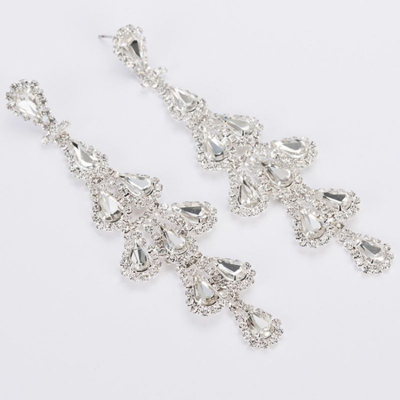 Rhinestone Sweet Diamante Party Charm Øreringe