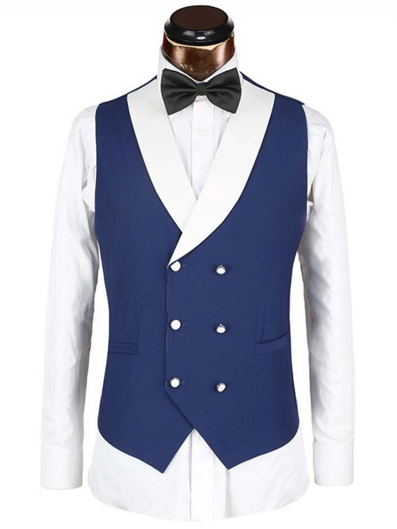 Color Block Blazer One Button Herredragt