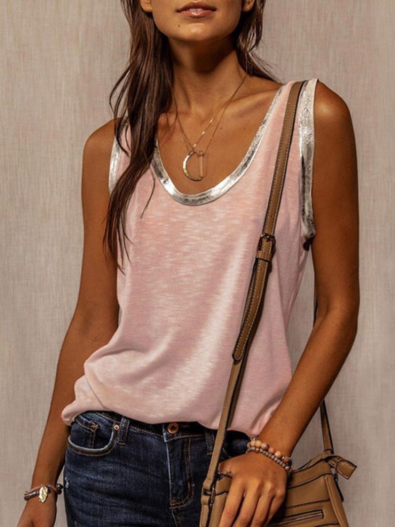 Patchwork Standard Dame Tank Top