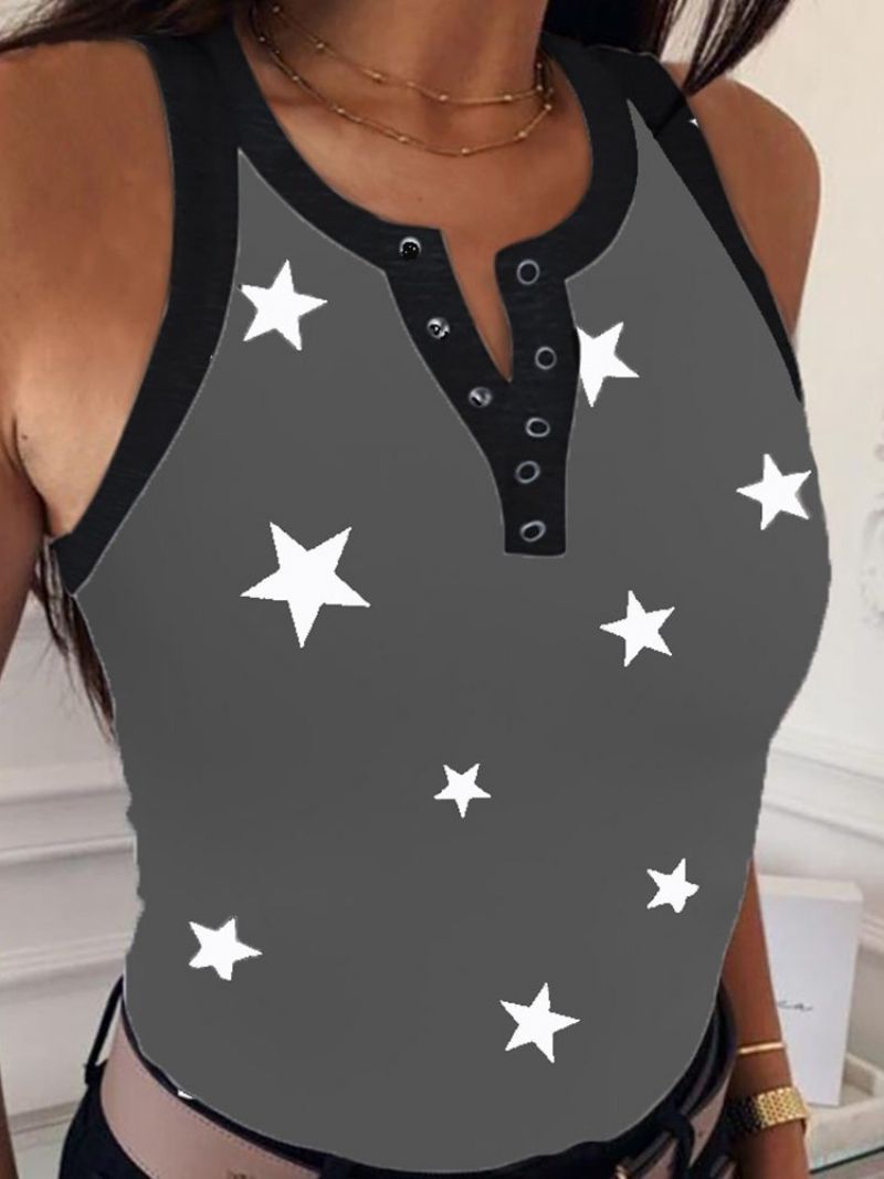 Polyester Print Sommer Standard Tank Top