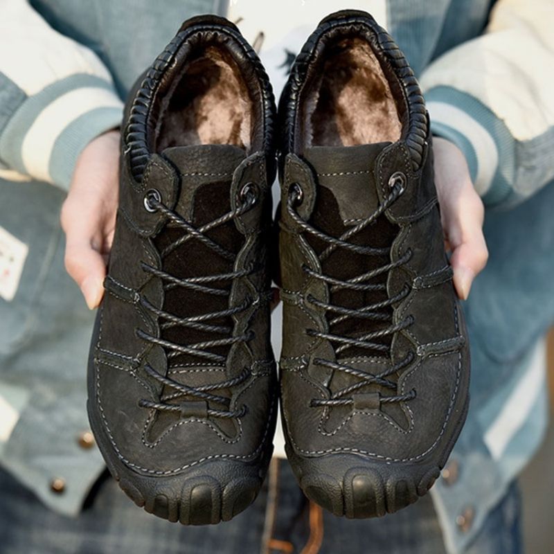 Pu Low-Cut Øvre Lace-Up Work Sneakers Til Mænd