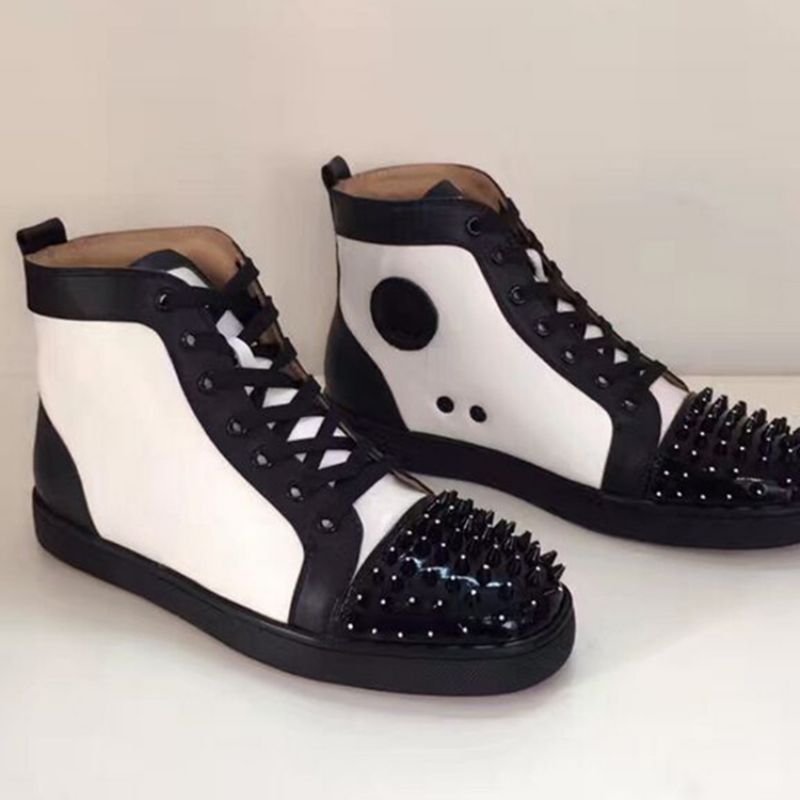 Rivet Color Block High-Cut Herresneakers