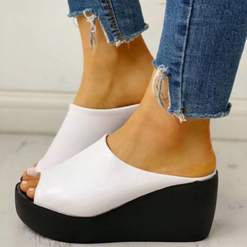 Platform Slip-On Platform Casual Hjemmesko