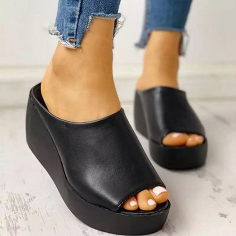 Platform Slip-On Platform Casual Hjemmesko