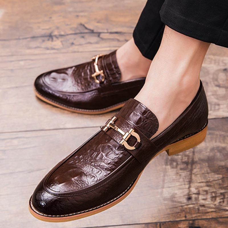 Low-Cut Øvre Herre Oxfords Med Pailletter