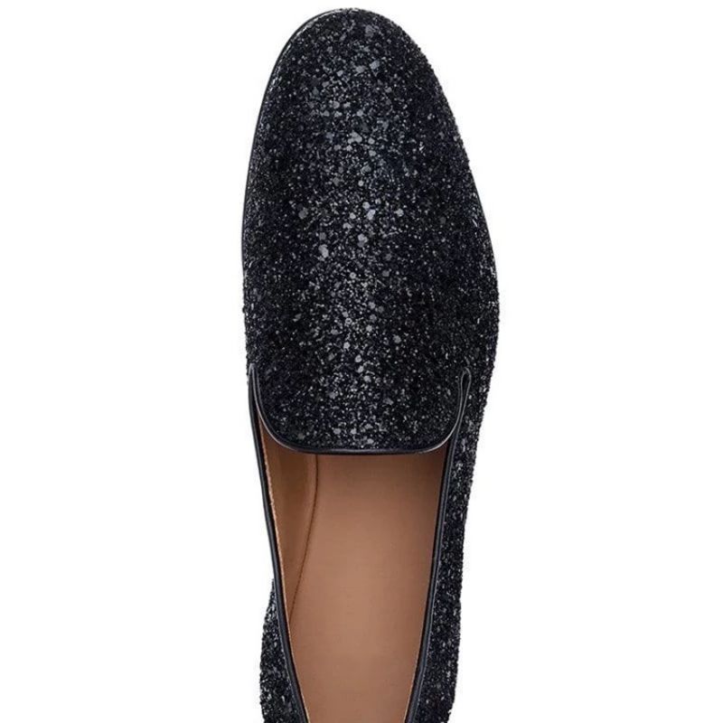 Sequin Slip-On Low-Cut Øvre Herre Kjole Sko