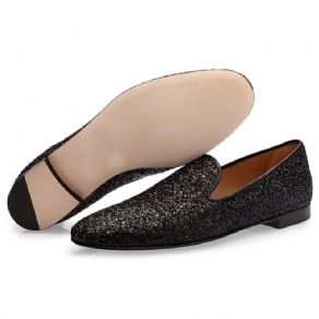 Sequin Slip-On Low-Cut Øvre Herre Kjole Sko