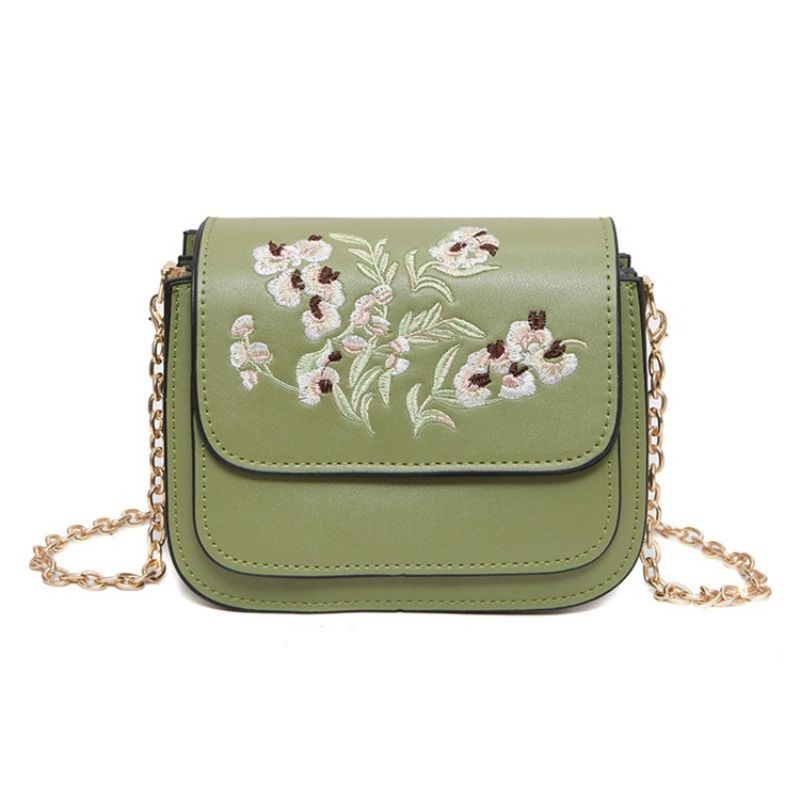 All Match Broderi Multilayer Crossbody Taske