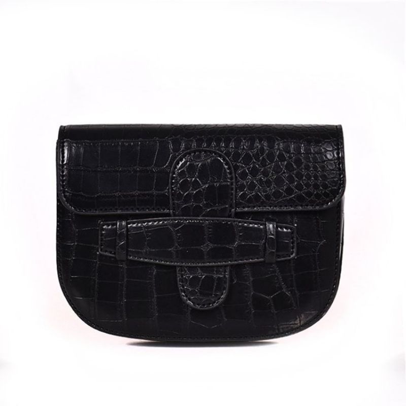 Alligator Thread Pu Sadel Crossbody Taske