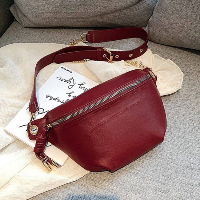 Almindelig Lynlås Sadel Crossbody Tasker