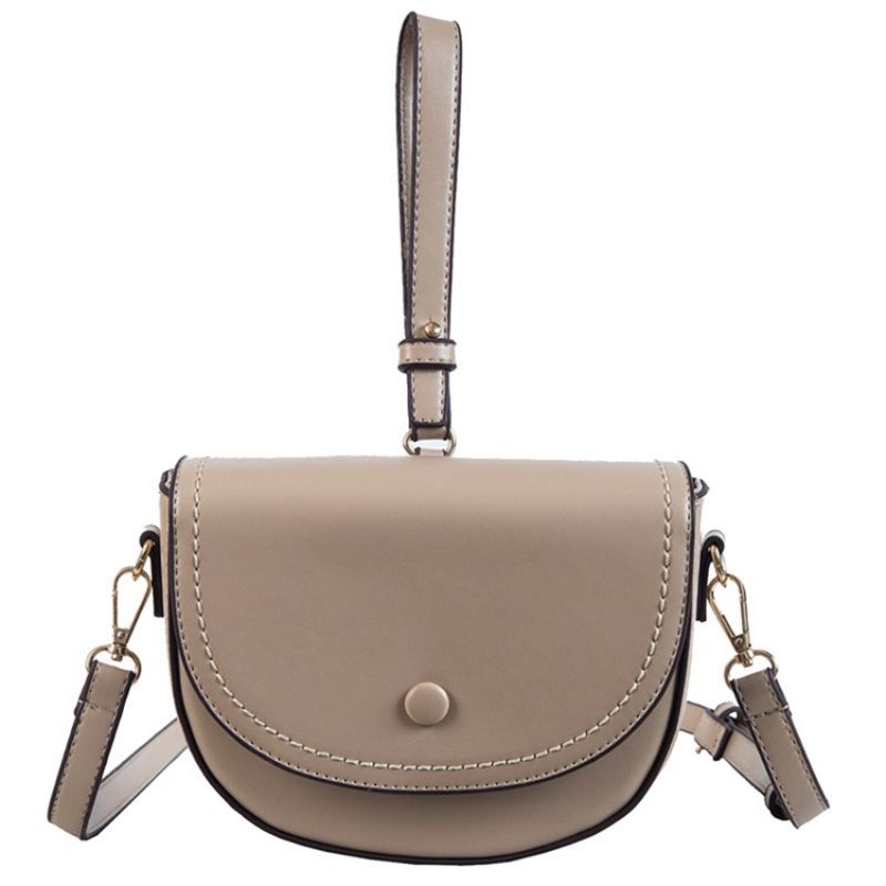 Almindelig Pu Sadel Blød Crossbody Tasker