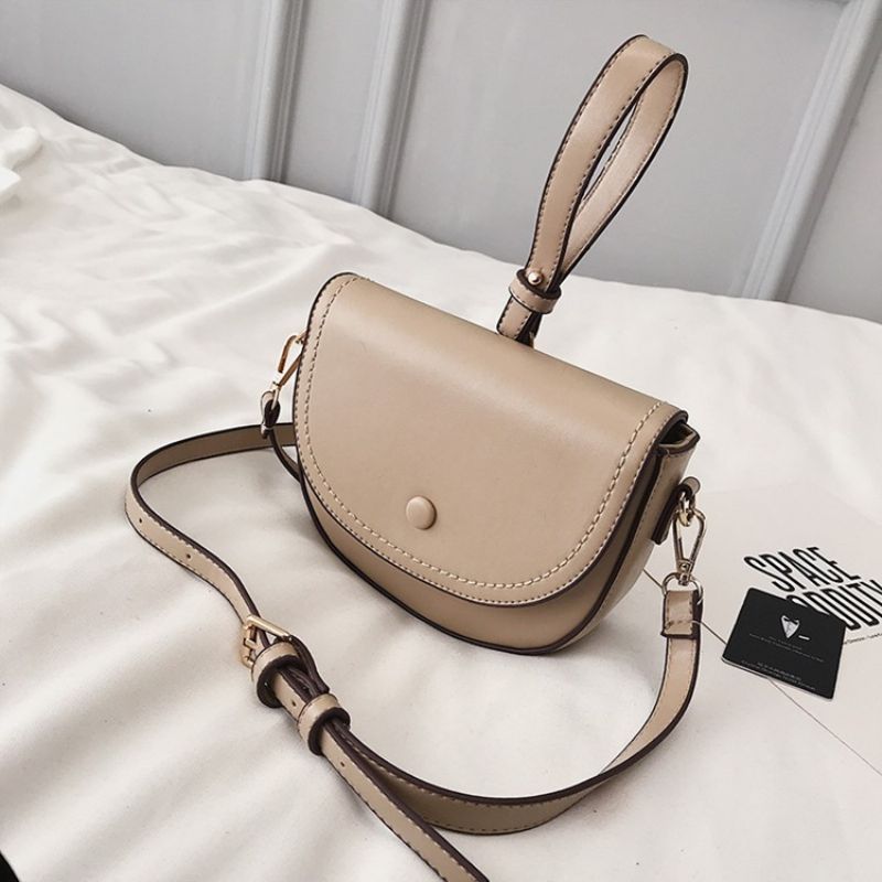 Almindelig Pu Sadel Blød Crossbody Tasker