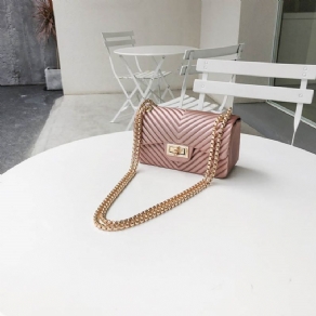 Almindeligt Pu Rektangel Crossbody-Tasker