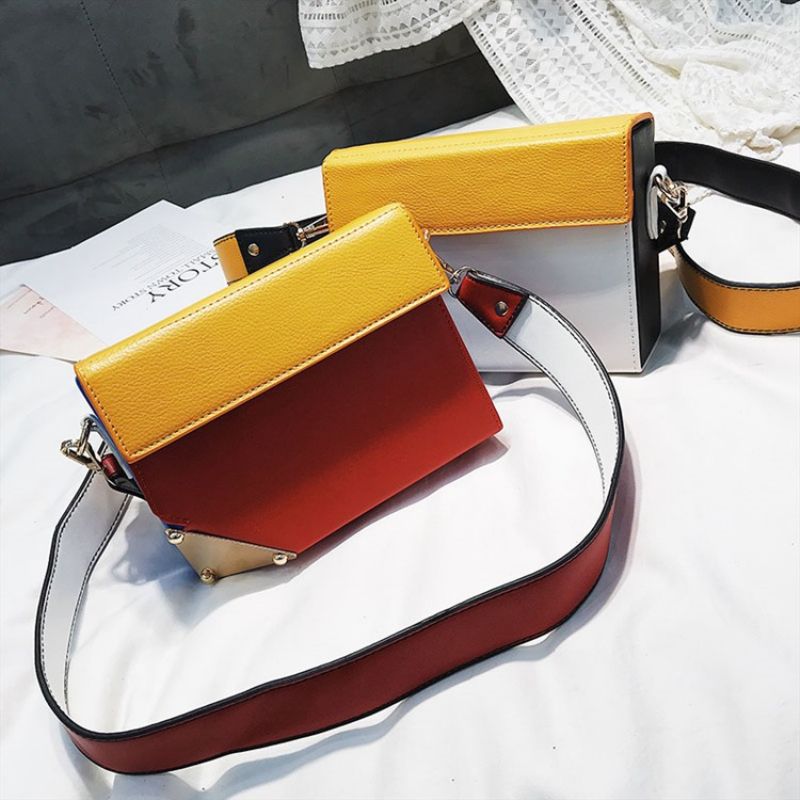 Color Block Nitte Medium Crossbody Taske