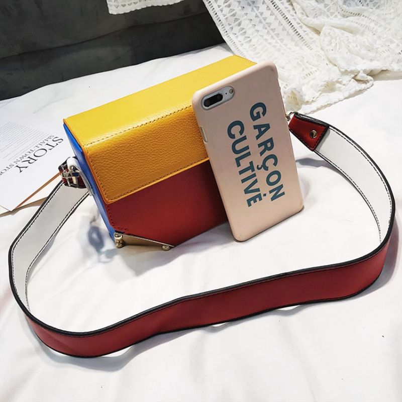 Color Block Nitte Medium Crossbody Taske