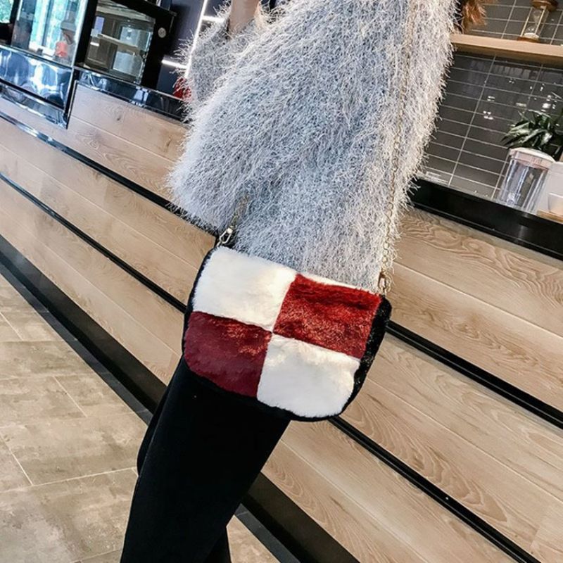 Color Block Saddle Crossbody Tasker