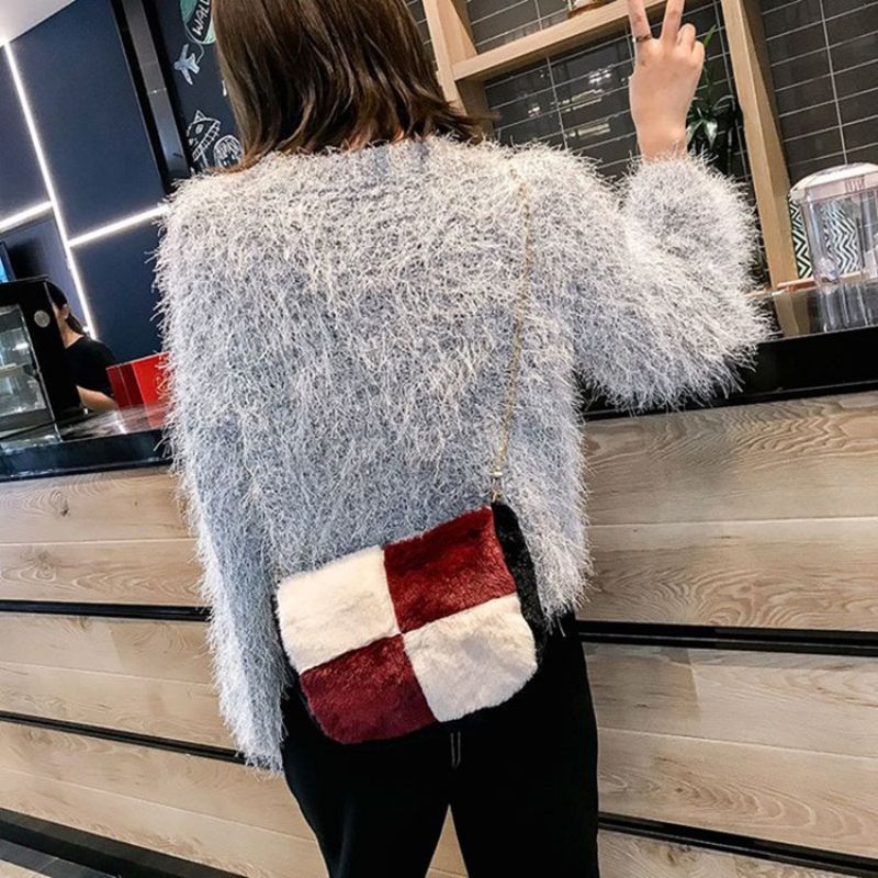 Color Block Saddle Crossbody Tasker