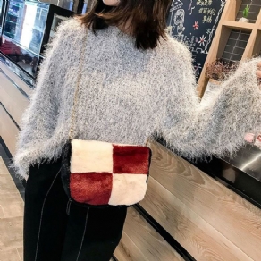 Color Block Saddle Crossbody Tasker