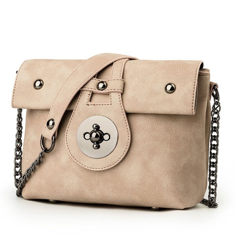 Erircdress Candy Color Latch Mini Crossbody-Taske