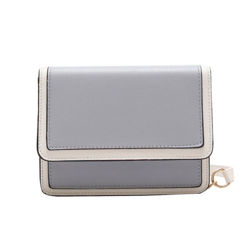 Frisk Stil Farveblok Crossbody Taske