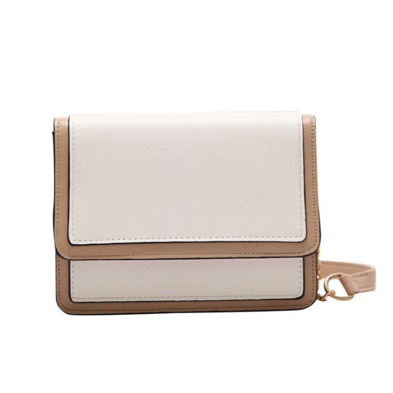 Frisk Stil Farveblok Crossbody Taske