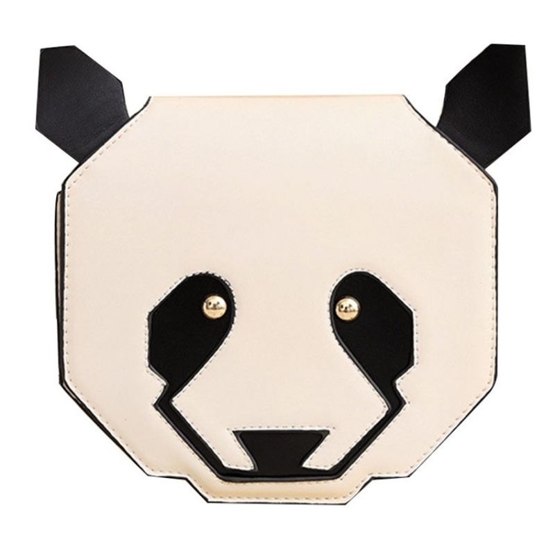 Hyggelig Tegneserie Panda Shape Crossbody Taske