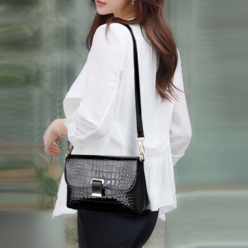 Mode Pu Alligator Crossbody Dametasker