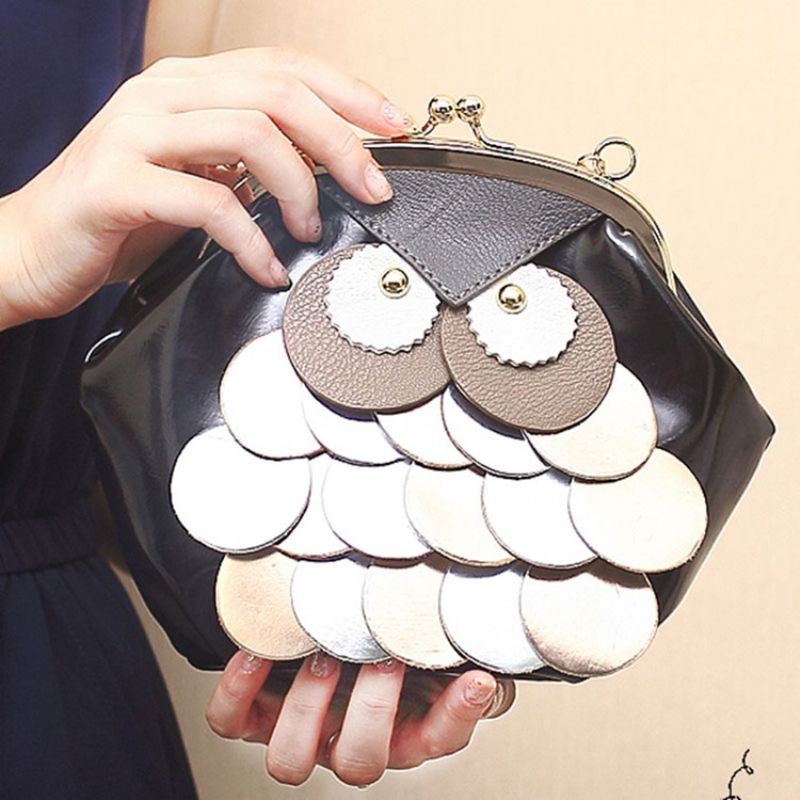 Novelty Owl Design Chain Crossbody-Taske