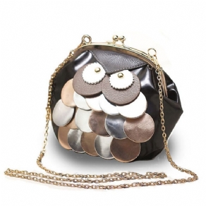 Novelty Owl Design Chain Crossbody-Taske