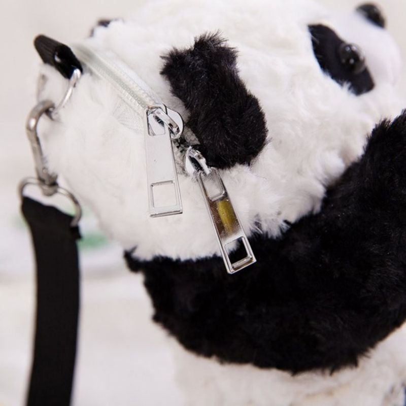 Nylon Panda Crossbody Tasker