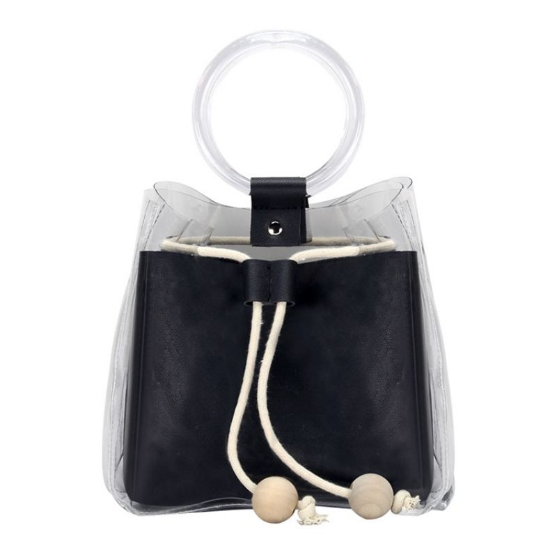 Pvc Almindelige Europæiske Tøndeformede Crossbody-Tasker