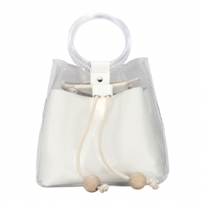 Pvc Almindelige Europæiske Tøndeformede Crossbody-Tasker