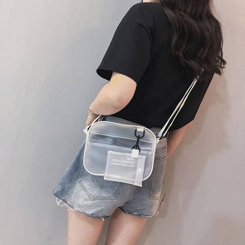 Pvc Almindeligt Gevind Flap Crossbody-Tasker