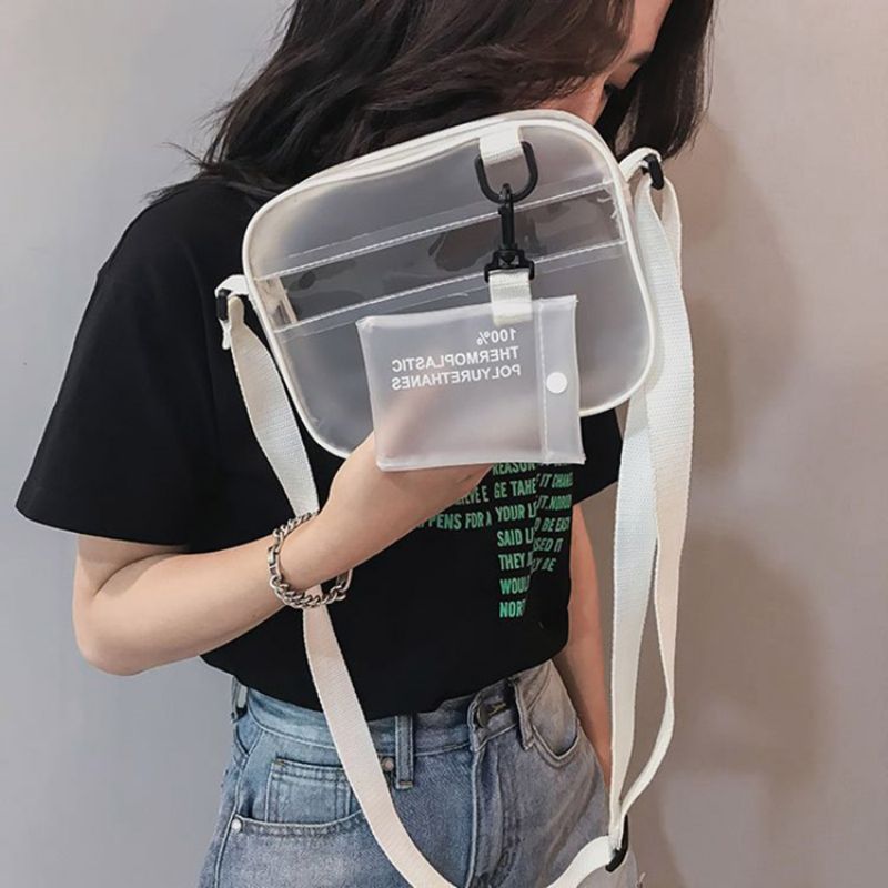 Pvc Almindeligt Gevind Flap Crossbody-Tasker