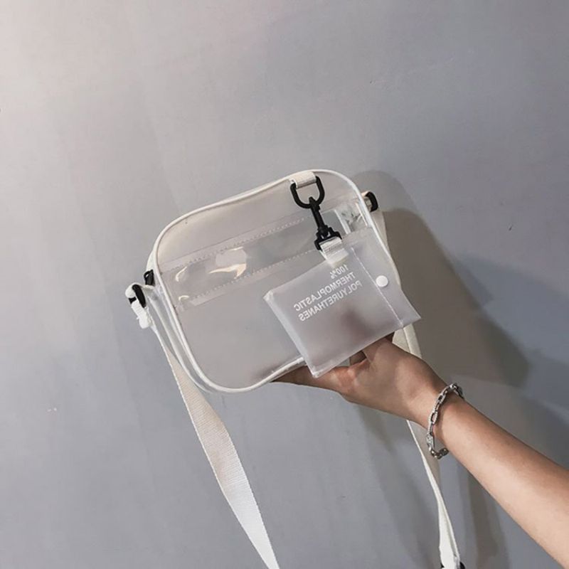 Pvc Almindeligt Gevind Flap Crossbody-Tasker