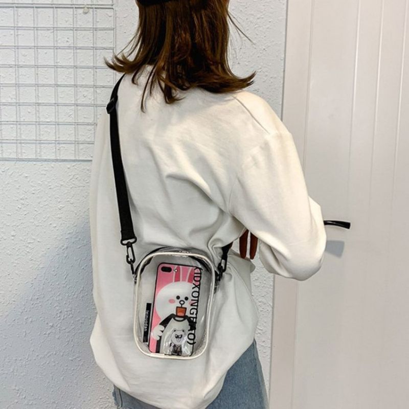 Pvc Brevtrådsflap Crossbody-Tasker