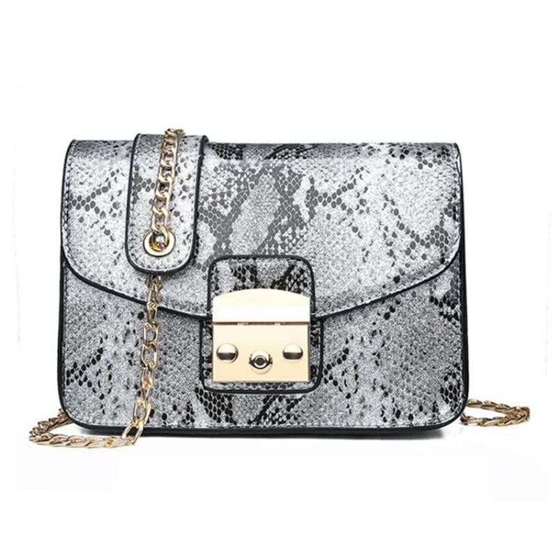 Serpentine Tråd Rektangel Crossbody Tasker