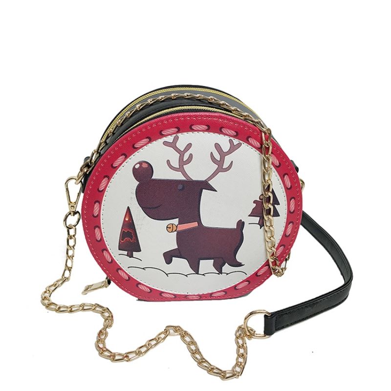 Sød Tegneserieprint Mini Crossbody Taske