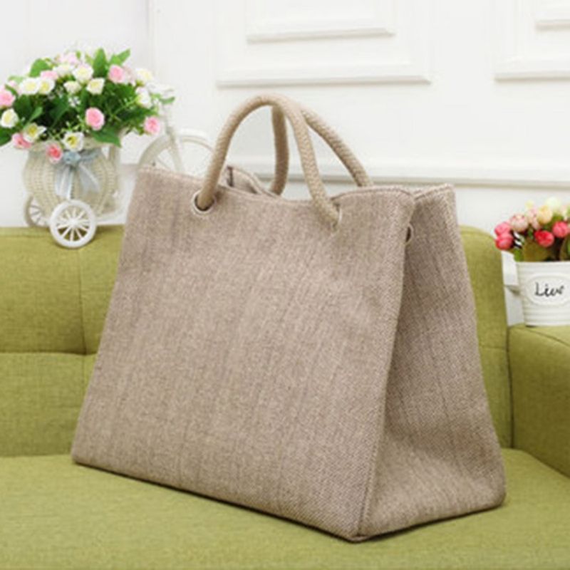 Sommer Cool Plain Canvas Square Bløde Skuldertasker