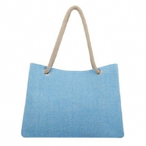 Sommer Cool Plain Canvas Square Bløde Skuldertasker