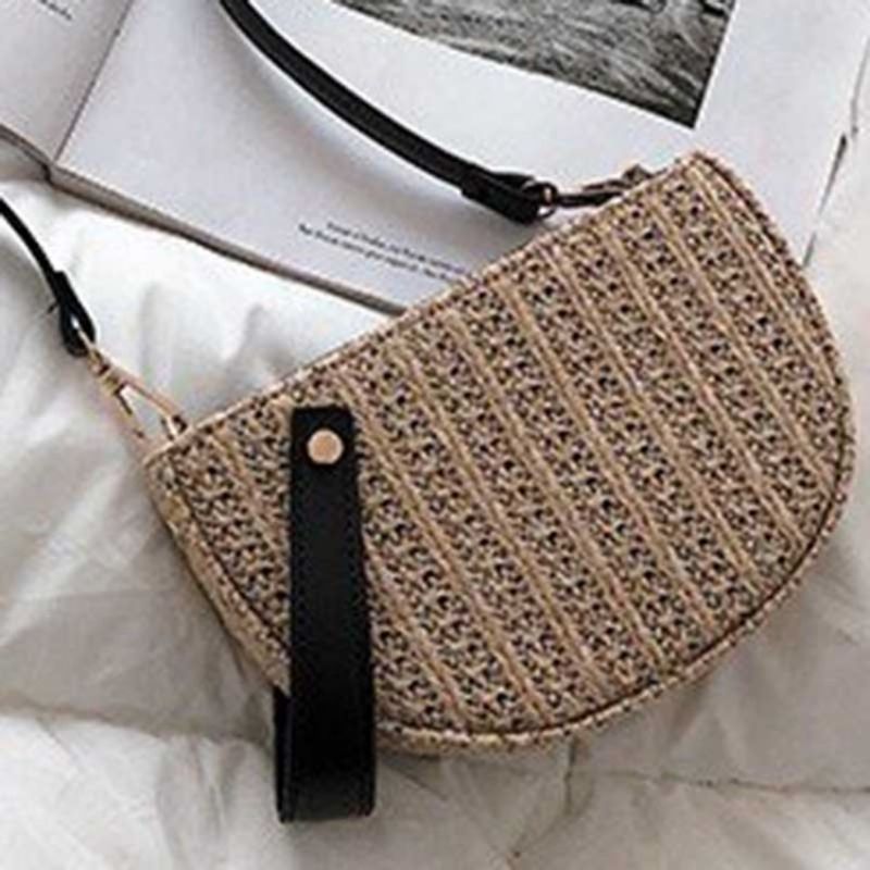 Straw Mode Crossbody Tasker