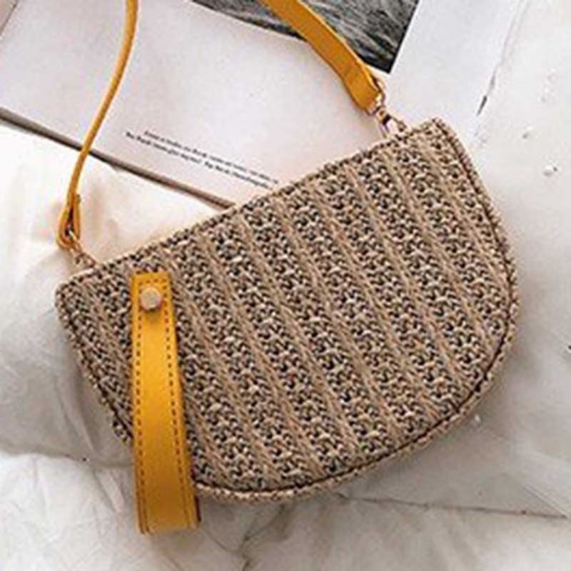 Straw Mode Crossbody Tasker