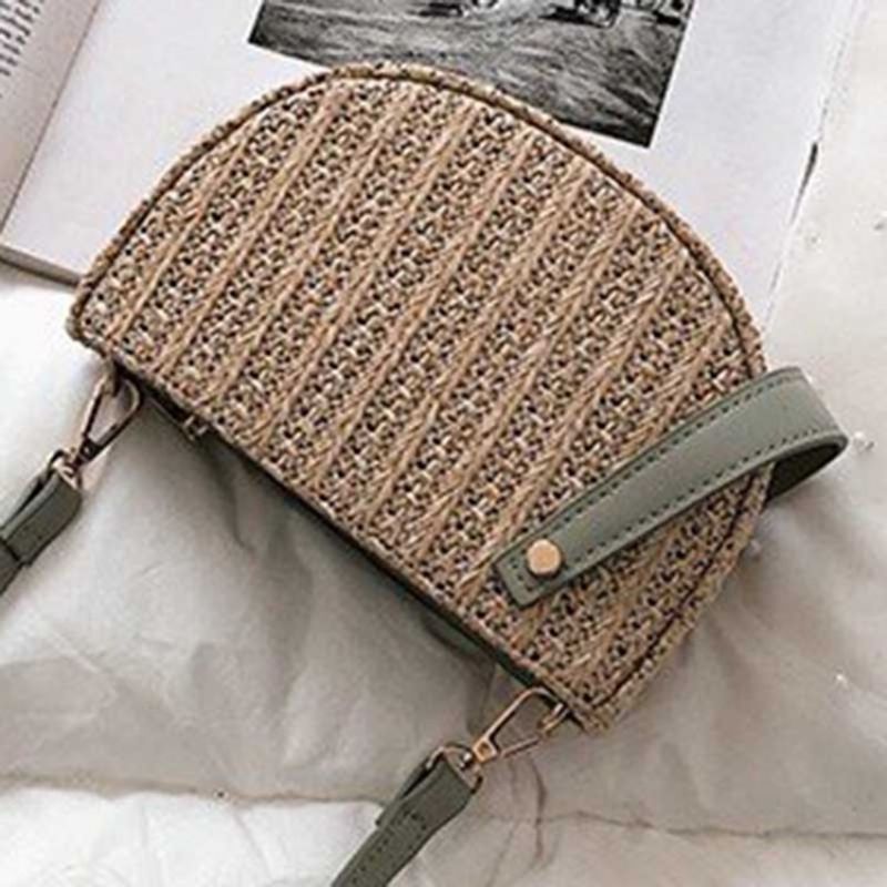 Straw Mode Crossbody Tasker