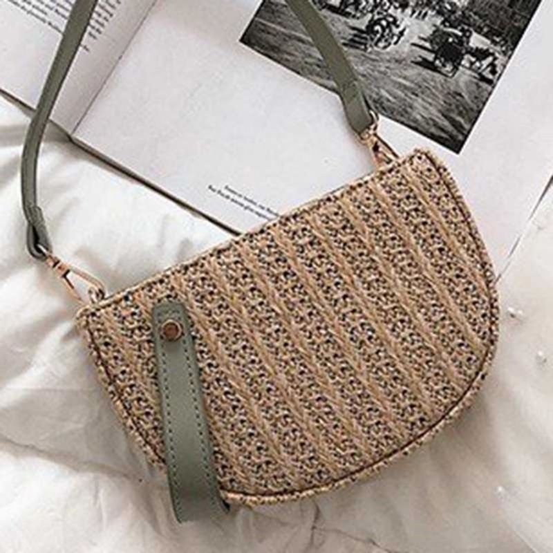 Straw Mode Crossbody Tasker