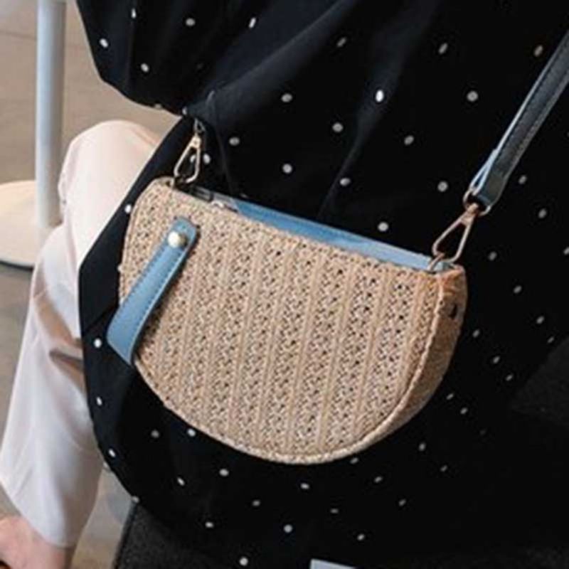 Straw Mode Crossbody Tasker