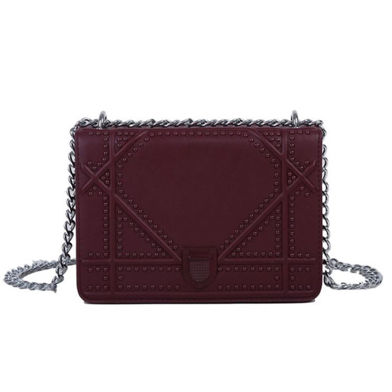 Tråd Pu Geometric Flap Crossbody-Tasker