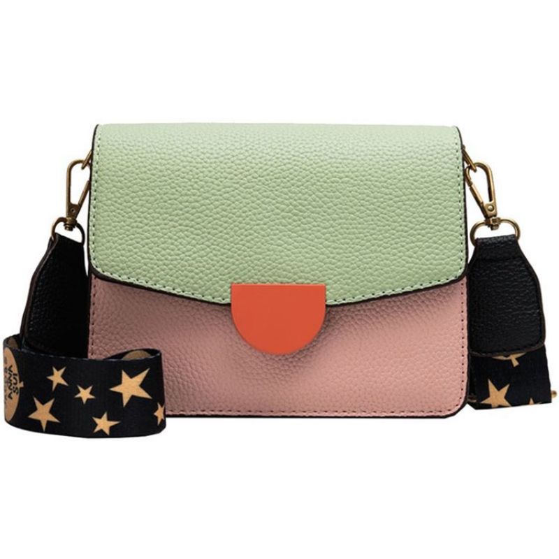 Tråd Pu Square Star Crossbody Taske