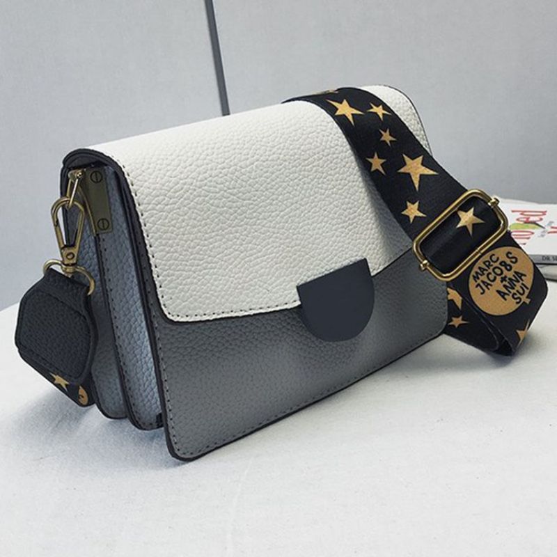 Tråd Pu Square Star Crossbody Taske