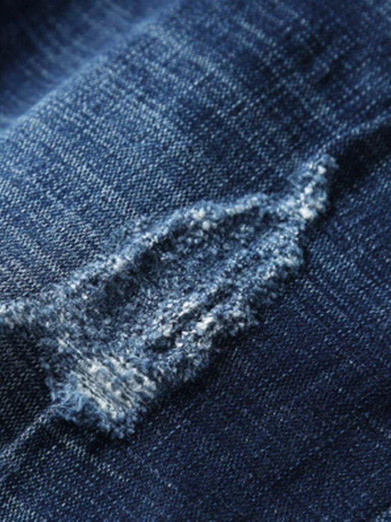 Almindelig Lynlås Med Hul Mellemtalje Afslappede Jeans